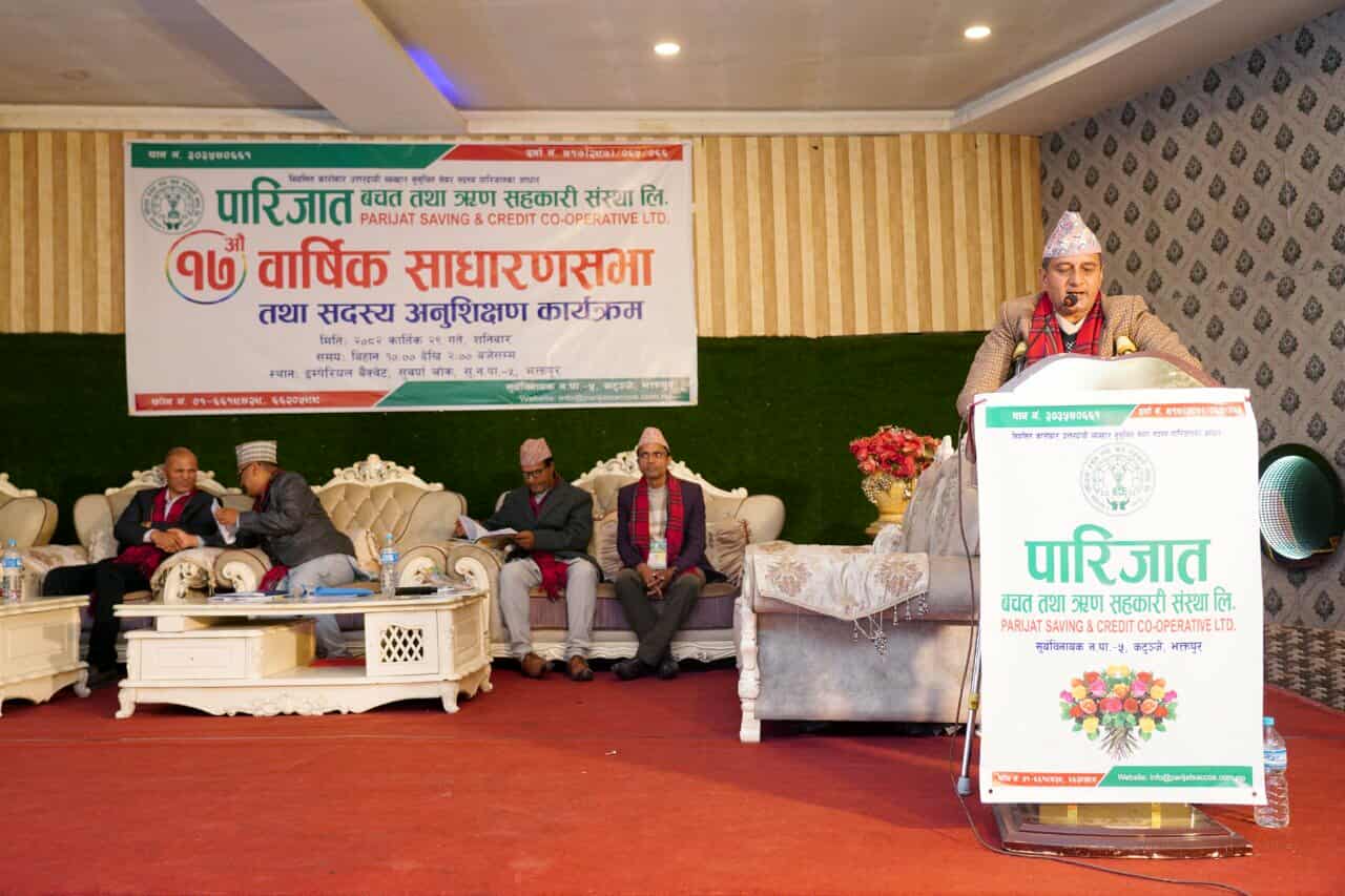 Parijat Savings and Credit Cooperative Reports Annual Profit of NPR 31.2 million